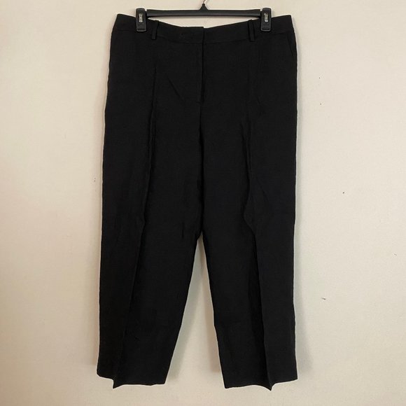 NEW Talbots Linen Straight Leg Crop Pants 14 - Picture 5 of 12